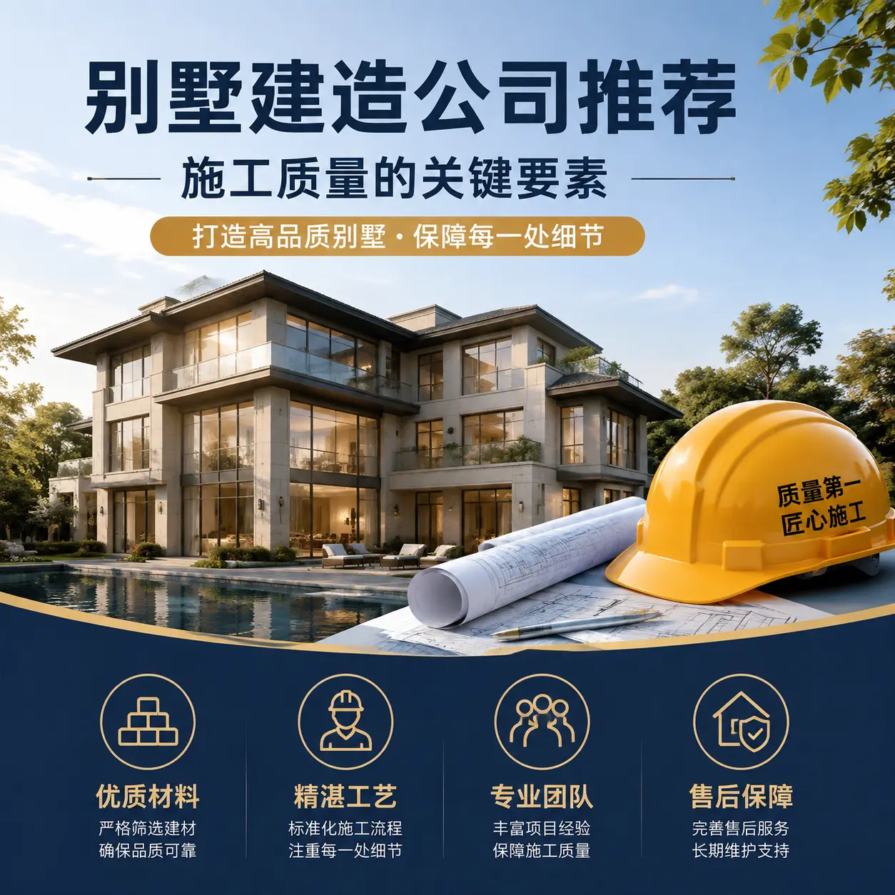 别墅建造公司推荐： 水城 施工质量的关键要素