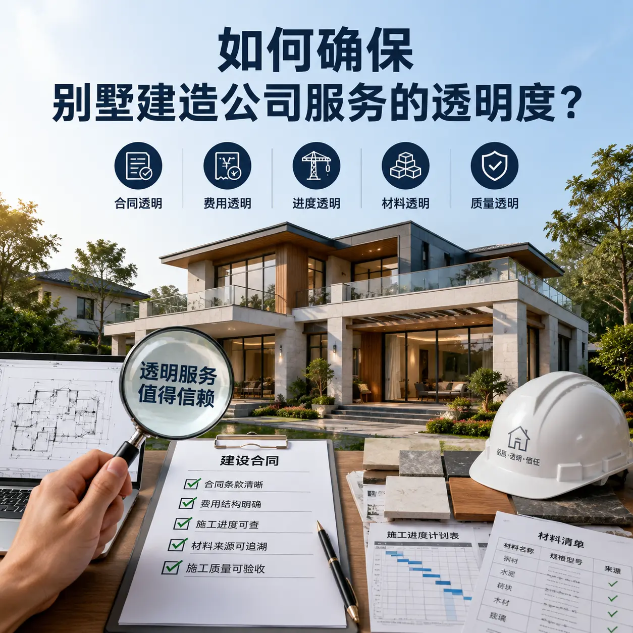 在 水城 如何确保别墅建造公司服务的透明度?
