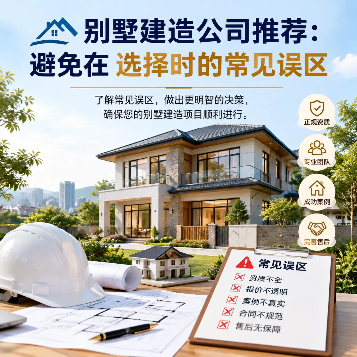 别墅建造公司推荐：避免在 水城 选择时的常见误区