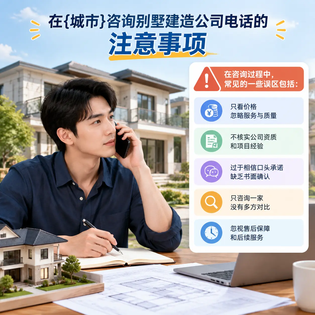 在水城咨询别墅建造公司电话的注意事项